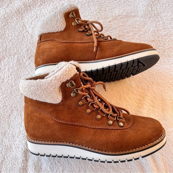 WHITE MOUNTAIN COZY SHERPA HIKING ANKLE BOOTS SIZE 7.5 EUC - Picture 9 of 11